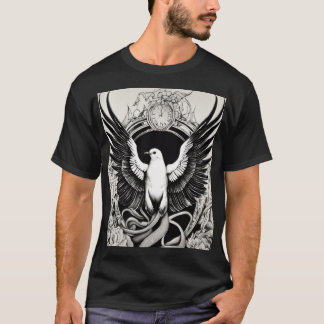Frihetsflyget: Dove Escaping the Serpents Embr T Shirt