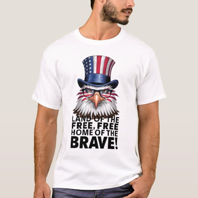 Frihetsflygning: Eagle Tribute T-Shirt" T Shirt (Framsida)