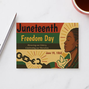 Frihetsförklaring från 19:e århundradet julkort