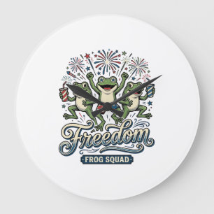 Frihetsgrodyngruppen Vintage Patriotisk T-Shirt De Stor Klocka