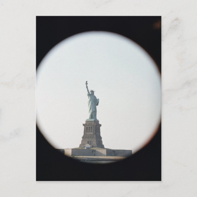 Frihetsgudinnan, 1886 vykort (Framsida)