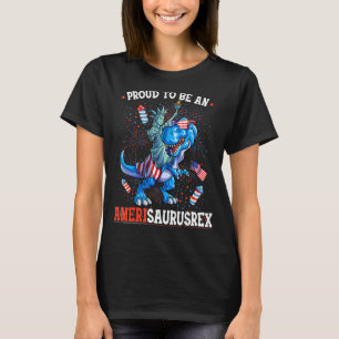 Frihetsgudinnan 4 juli Dino Boys Manar Americ T Shirt