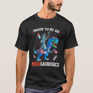 Frihetsgudinnan 4 juli Dino Boys Manar Americ T Shirt