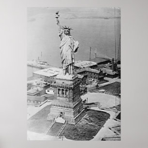 Frihetsgudinnan Aerial View 1920 Poster