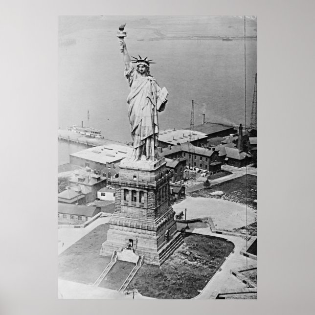 Frihetsgudinnan Aerial View 1920 Poster (Framsidan)
