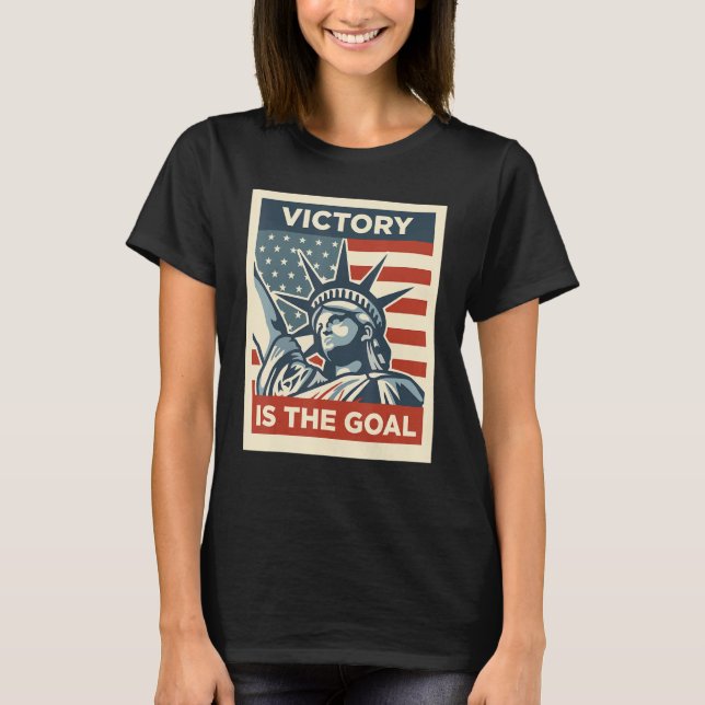 Frihetsgudinnan Amerikas symbol för hopp om frihet T Shirt (Framsida)