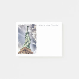 Frihetsgudinnan anpassningsbar anteckningar post-it block