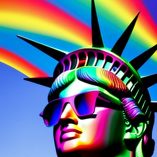 Frihetsgudinnan Ansikte T-Shirt (Skapare uppladdad)