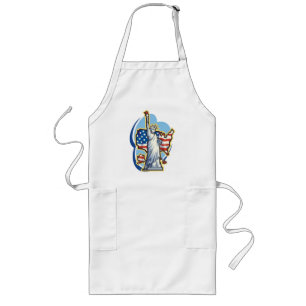 Frihetsgudinnan Apron Långt Förkläde