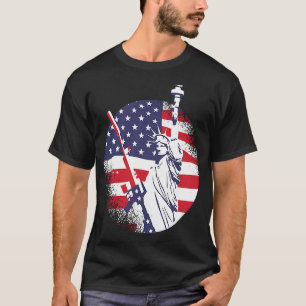 Frihetsgudinnan AR 15 Pro Gun Andra ändringsförsla T Shirt