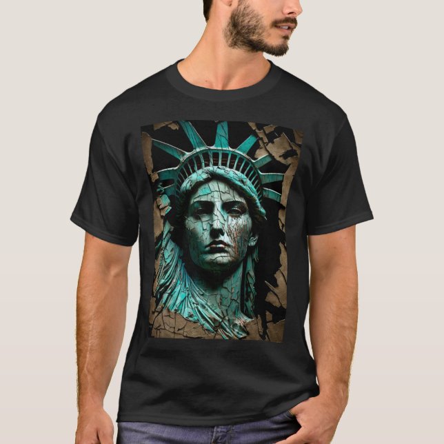 Frihetsgudinnan Artistic Rendering Dam Libert T Shirt (Framsida)