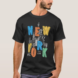 Frihetsgudinnan City Tour i New York T Shirt