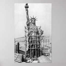 Frihetsgudinnan Construction - Paris - 1884 Poster