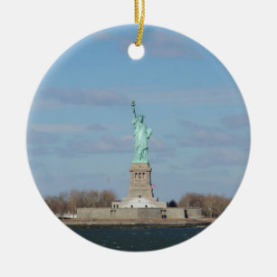 Frihetsgudinnan Ellis Island Julgransprydnad Keramik