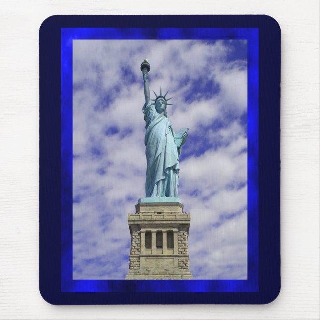 Frihetsgudinnan, Ellis Island, New York Mousepad Musmatta (Framsidan)