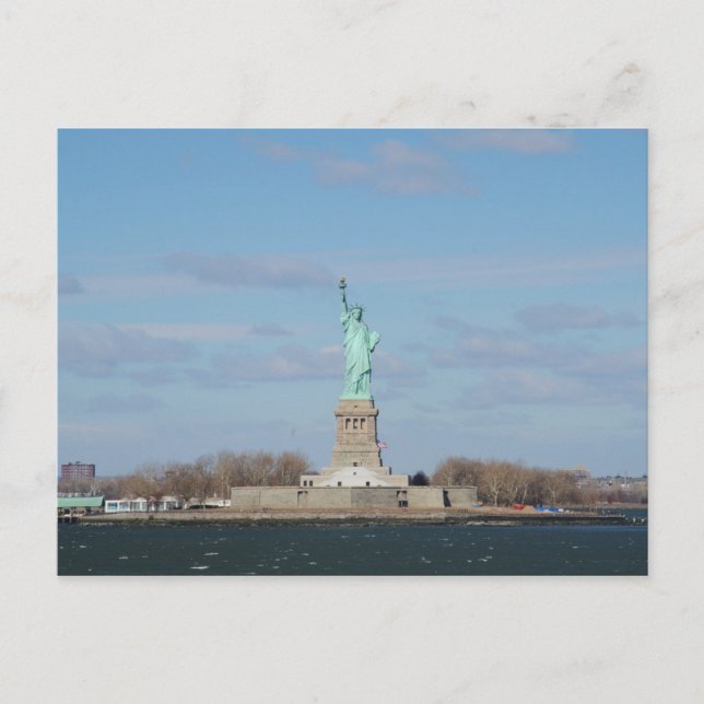 Frihetsgudinnan Ellis Island vykort (Framsida)
