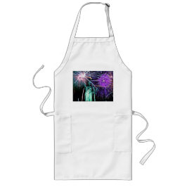 Frihetsgudinnan- Fireworks Apron Långt Förkläde