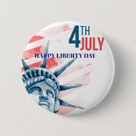 Frihetsgudinnan Fjärde juli-Anpassningsbarna Knapp