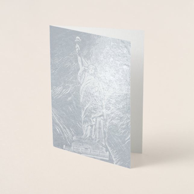 Frihetsgudinnan Folierat Kort (Framsida)