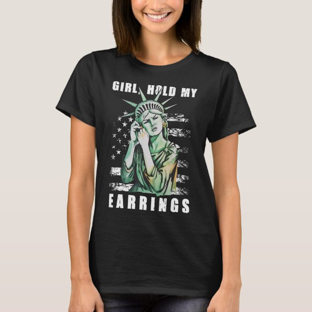 Frihetsgudinnan för att hålla mitt uppläsningsläge t shirt (Framsida)