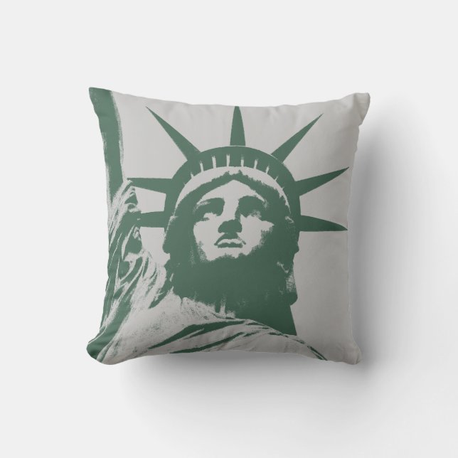 Frihetsgudinnan för den New York souvenir NY Kudde (Framsida)