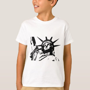 Frihetsgudinnan för popkonst tee shirt