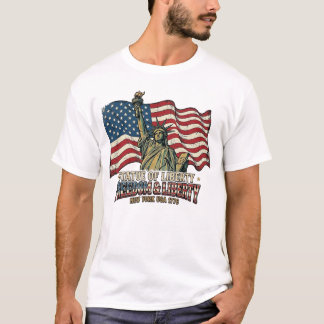 Frihetsgudinnan Frihet & Frihet 1776 New York T Shirt
