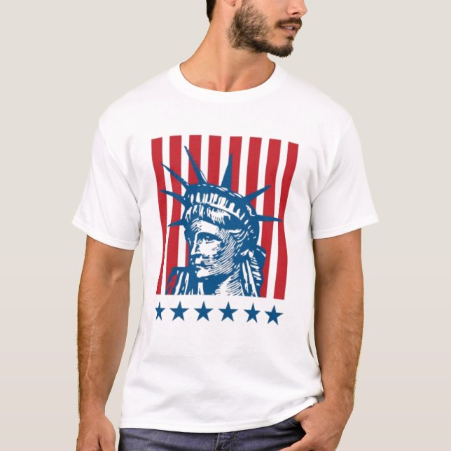 Frihetsgudinnan: Frihetens paradis T Shirt (Framsida)