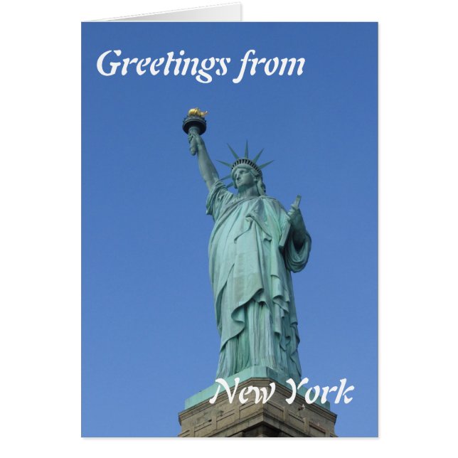 Frihetsgudinnan Hälsningskort (Framsidan)