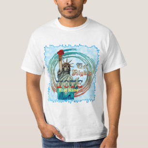 Frihetsgudinnan Har Höger t-shirt