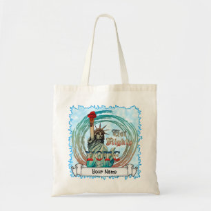 Frihetsgudinnan Har Höger Tote Bag Tygkasse