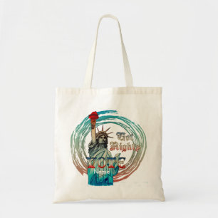 Frihetsgudinnan Har Höger Tote Bag Tygkasse