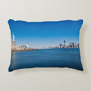 Frihetsgudinnan, Hudson River och Manhattan Prydnadskudde