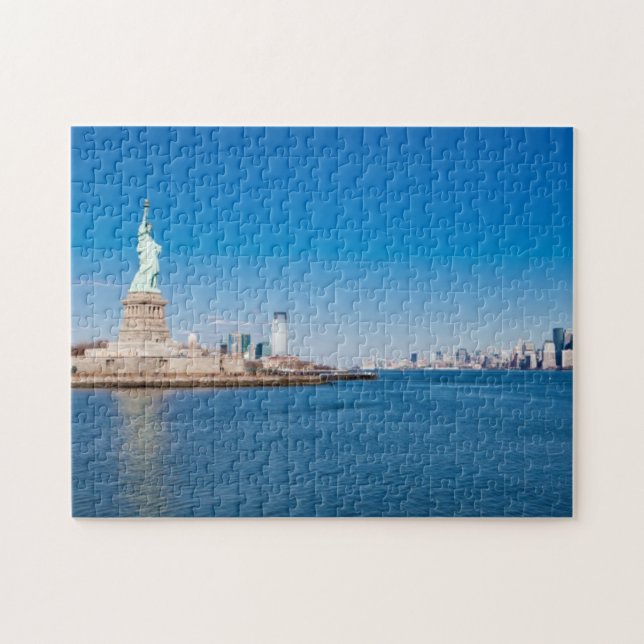 Frihetsgudinnan, Hudson River och Manhattan Pussel (Horisontell)