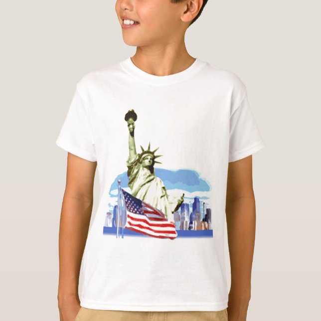 Frihetsgudinnan i New York City Tee Shirt (Framsida)