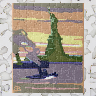 Frihetsgudinnan i New York City, Vintage Resa Pussel