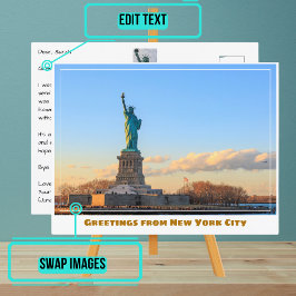 Frihetsgudinnan i New York City Vykort