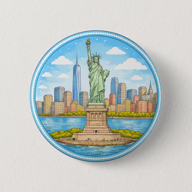 Frihetsgudinnan i New York Knapp (Framsida)