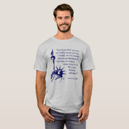 Frihetsgudinnan Inscription T Shirt