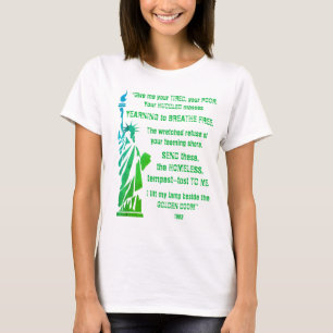 Frihetsgudinnan - invandringskjorta t shirt