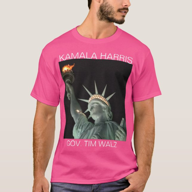 Frihetsgudinnan KAMALA HARRIS T-Shirt (Framsida)