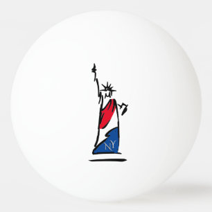 Frihetsgudinnan / Lady Liberty-ränder Pingisboll