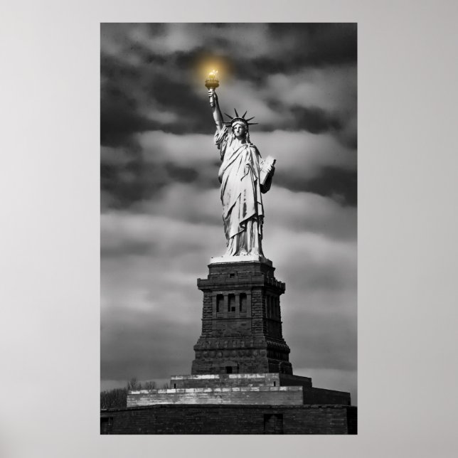 FRIHETSGUDINNAN LJUS PÅ VÄG POSTER (Framsidan)