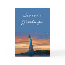 Frihetsgudinnan med Julgran