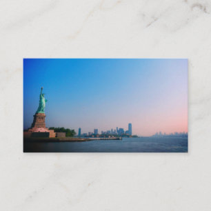 Frihetsgudinnan med New York horisont Visitkort