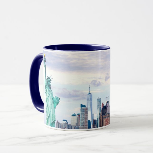 Frihetsgudinnan med World Trade Center Mugg (Framsida vänster)