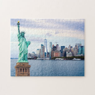 Frihetsgudinnan med World Trade Center Pussel
