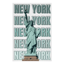 Frihetsgudinnan New York-affisch