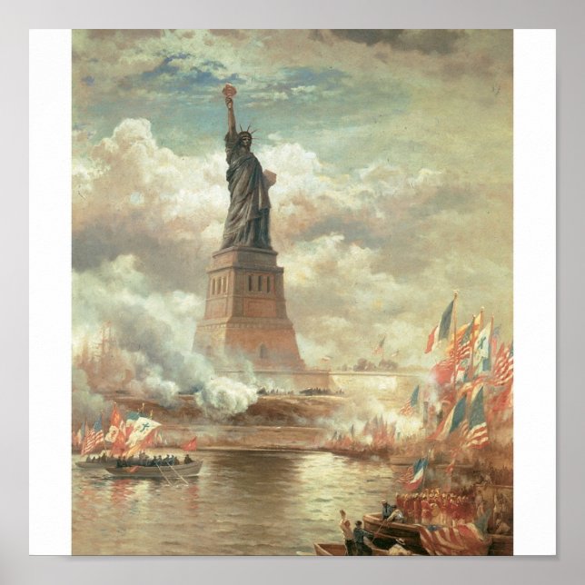 Frihetsgudinnan, New York Circa 1800-talet Poster (Framsidan)