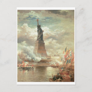 frihetsgudinnan, New York Circa 1800-talet Vykort